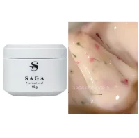Гель рідкий для зміцнення нігтів SAGA Professional Liquid FLORAL Gel №05 Масляний з сухоцвітами, 15 мл  