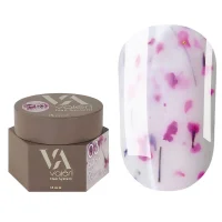 Гель для нарощування VALERI Builder Gel Flower №03 Молочний із рожевими сухоцвітами, 15 мл