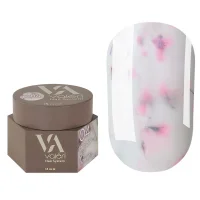 Гель для нарощування VALERI Builder Gel Flower №04 Молочний із світло-рожевими сухоцвітами, 15 мл