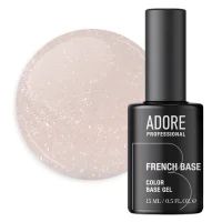 База камуфлююча з шимером ADORE French Base Shimmer №28 Off-white, 15 мл