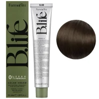 6/00 Стійка крем-фарба для волосся без аміаку, 100 мл B.life 0% Zero Ammonia COLOR CREAM FarmaVita (насичений темний блондин)