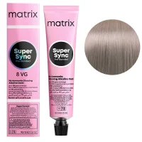 8VG Тонер для волосся на лужній основі без аміаку SUPER SYNC  Pre-Bonded MATRIX, 90 мл (світлий блондин фіолетово-золотистий)