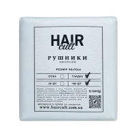 Рушники 40*70 см зі спанлейсу 40 г/м2 (В ПАЧЦІ, ГЛАДКІ, білий колір), 100 шт Hair Cult