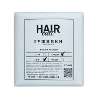 Рушники 40*70 см зі спанлейсу 40 г/м2 (В ПАЧЦІ, ГЛАДКІ, білий колір), 50 шт Hair Cult