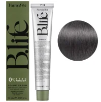 7/11 Стійка крем-фарба для волосся без аміаку, 100 мл B.life 0% Zero Ammonia COLOR CREAM FarmaVita (темний блондин насичено попелястий)