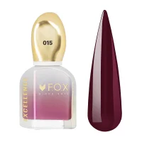Лак для нігтів F.O.X Nail Polish №015 Сливово-бордовий, 12 мл