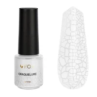 Чорнило для дизайну нігтів F.O.X Craquelure White Білий, 5 мл