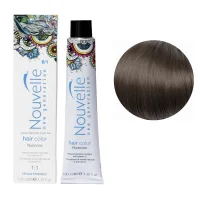 6/1 Крем-фарба для волосся перманентна, 100 мл Hair Color Nouvelle (темний блондин попелястий)