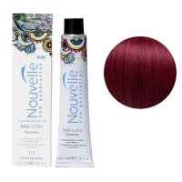6/66 Крем-фарба для волосся перманентна, 100 мл Hair Color Nouvelle (темний блондин червоний інтенсивний)