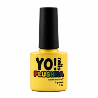 Топ матовий для нігтів YoNails Top PLUSHKA, 8 мл  