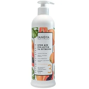 Крем для рук, нігтів та кутикули №3 «Тропічний коктейль», 500 мл TANOYA Парафінотерапія 