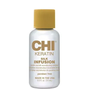 Масло відновлювальне з кератином для сухого та пошкодженого волосся, 15 мл Silk Infusion Keratin CHI