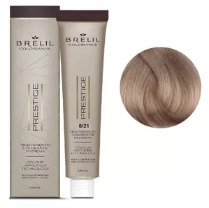 8/21 Крем-фарба для волосся перманентна з низьким вмістом аміаку, 100мл  Colorianne Prestige BRELIL Professional