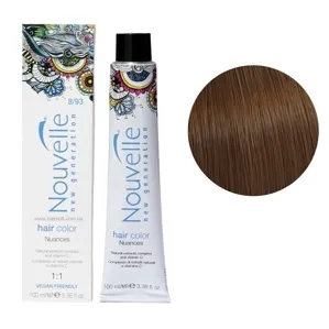 8/93  світлий пісочно-золотистий блондин Фарба для волосся перманентна, 100мл Permanent Hair Color Nouvelle