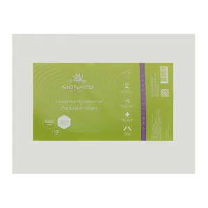 Серветки одноразові 20*20 см зі спанлейсу складені (ГЛАДКІ), 100 шт Monaco Style 