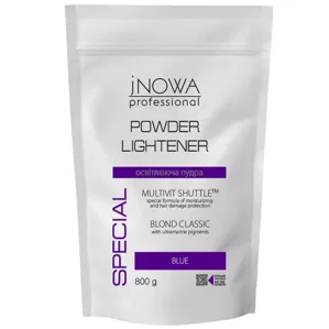 Освітлювальна пудра з антижовтим ефектом БЛАКИТНА (6 levels), 800 г Blue BLOND CLASSIC Powder Lightener jNOWA Professional