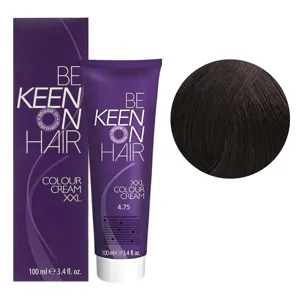 4/75 коричневий каштаново-червоний Стійка крем-фарба для волосся, 100 мл Colour Cream XXL KEEN