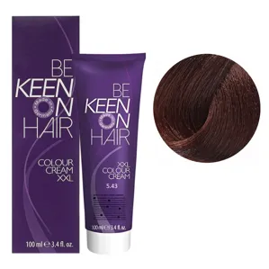 5/43 світло-коричневий мідно-золотистий Стійка крем-фарба для волосся, 100 мл Colour Cream XXL KEEN