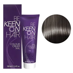 7/1 блондин попелястий Стійка крем-фарба для волосся, 100 мл Colour Cream XXL KEEN