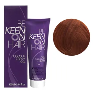 7/44 блондин мідний інтенсивний Стійка крем-фарба для волосся, 100 мл Colour Cream XXL KEEN