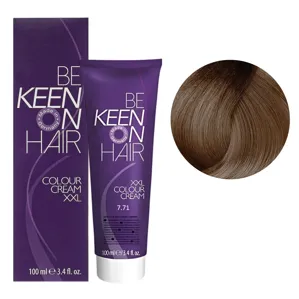 7/71 блондин каштаново-попелястий Стійка крем-фарба для волосся, 100 мл Colour Cream XXL KEEN