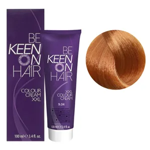 9/04 дуже світлий блондин мідний Стійка крем-фарба для волосся, 100 мл Colour Cream XXL KEEN
