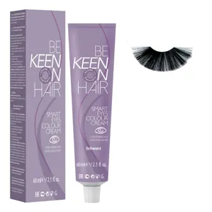 Крем-фарба для брів та вій Чорна (Schwarz), 60 мл Colour Cream SMART EYES KEEN