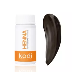 Хна для фарбування брів, колір: Темно-коричневий (Dark Brown), 10 г KODI Professional 