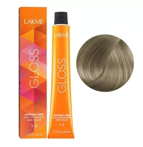 9/60 Дуже світлий блондин коричневий Фарба для тонування волосся без аміаку, 60мл Demi-permanent Hair Color GLOSS LAKME