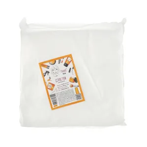 Серветки 20*20 см зі спанлейсу 40 г/м2 (В ПАЧЦІ, СІТКА, білий колір), 100 шт Panni Mlada 