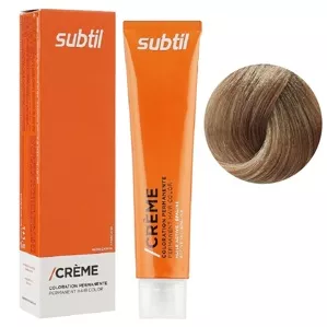 7/8 блонд бежевий Стійка фарба 60 мл CREME Permanent Hair Color Subtil  