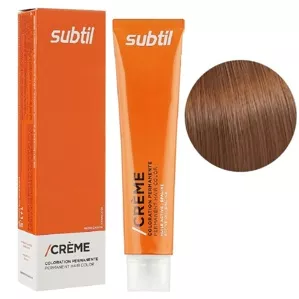 7/24 блондин перламутровий мідний Стійка фарба 60 мл CREME Permanent Hair Color Subtil  