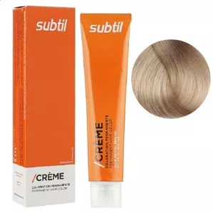 9/03 дуже світлий блондин натуральний золотистий Стійка фарба 60 мл CREME Permanent Hair Color Subtil  
