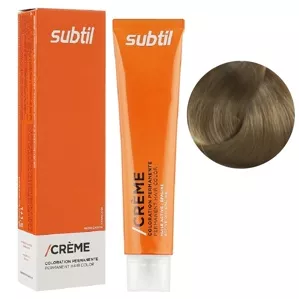 8/3 світлий блондин золотистий Стійка фарба 60 мл CREME Permanent Hair Color Subtil  