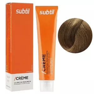 7/31 золотистий блондин попелястий Стійка фарба 60 мл CREME Permanent Hair Color Subtil  