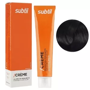 4/3 золотистий шатен Стійка фарба 60 мл CREME Permanent Hair Color Subtil  
