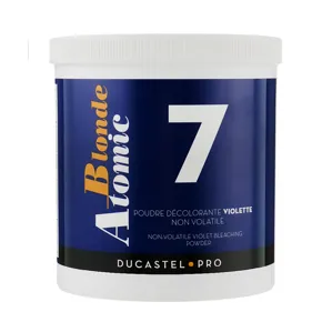Пудра освітлювальна з охолоджувальним ефектом і запахом ментолу (7 levels), 500 г POUDRE DECOLORANTE VIOLETTE Blonde Atomic DUCASTEL PRO