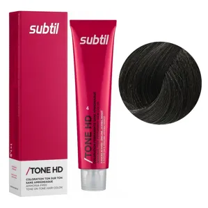 4 шатен Безаміачна крем-фарба для тонування волосся на лужній основі, 60 мл TONE HD SUBTIL