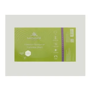 Серветки одноразові 20*20 см зі спанлейсу складені (СІТКА), 100 шт Monaco Style