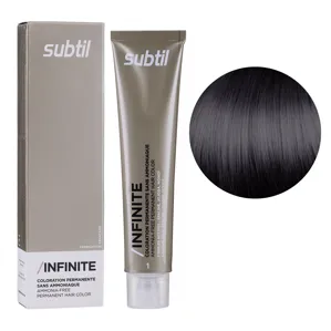 1 чорний Безаміачна стійка крем-фарба для волосся, 60 мл Permanent Hair Color INFINITE SUBTIL