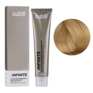 9/3 дуже світлий блондин золотистий Безаміачна стійка крем-фарба для волосся, 60 мл Permanent Hair Color INFINITE SUBTIL