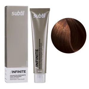 6/45 темний блондин мідний червоне дерево Безаміачна стійка крем-фарба для волосся, 60 мл Permanent Hair Color INFINITE SUBTIL