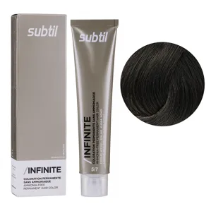 5/7 світлий шатен коричневий Безаміачна стійка крем-фарба для волосся, 60 мл Permanent Hair Color INFINITE SUBTIL