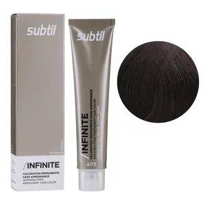 4/75 шатен коричневий червоне дерево Безаміачна стійка крем-фарба для волосся, 60 мл Permanent Hair Color INFINITE SUBTIL