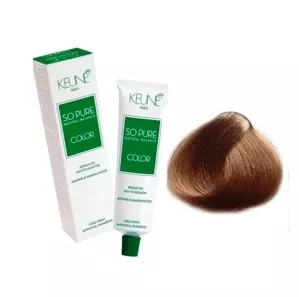 8/38 Світлий блондин золотистий мока Фарба для волосся перманентна без аміаку, 60 мл SO PURE Color KEUNE