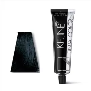 1/1 Чорний попелястий Фарба перманентна для волосся,  60 мл Permanent Color TINTA COLOR KEUNE 