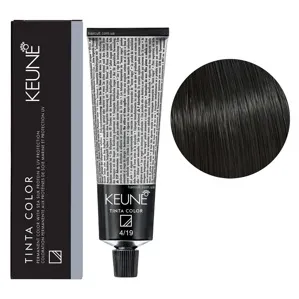 4/19 Середньо-коричневий попелясто-матовий Фарба перманентна для волосся,  60 мл Permanent Color TINTA COLOR KEUNE
