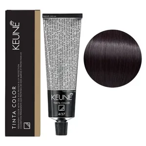 4/37 Середньо-коричневий золотисто-фіолетовий Фарба перманентна для волосся,  60 мл Permanent Color TINTA COLOR KEUNE