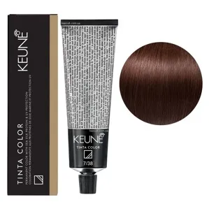 7/38 Середній блондин золотистий мокко Фарба перманентна для волосся,  60 мл Permanent Color TINTA COLOR KEUNE