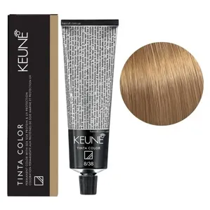 8/38 Світлий блондин золотистий мокко Фарба перманентна для волосся,  60 мл Permanent Color TINTA COLOR KEUNE